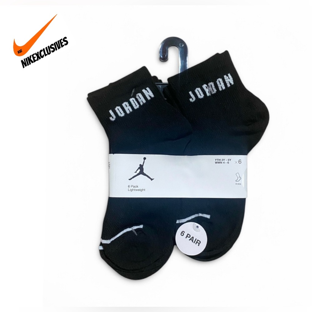 Jordan socks Nike Air Jordan Essential Quarter Ankle Socks 6 pack